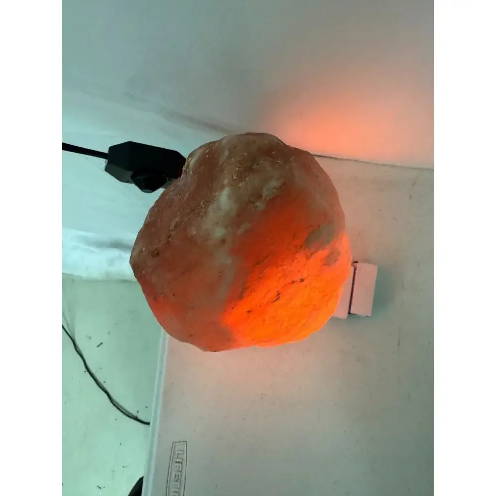 Himalayan Salt Lamp 10 in. Tall with Dimmer Switch Night Light Table Lamp